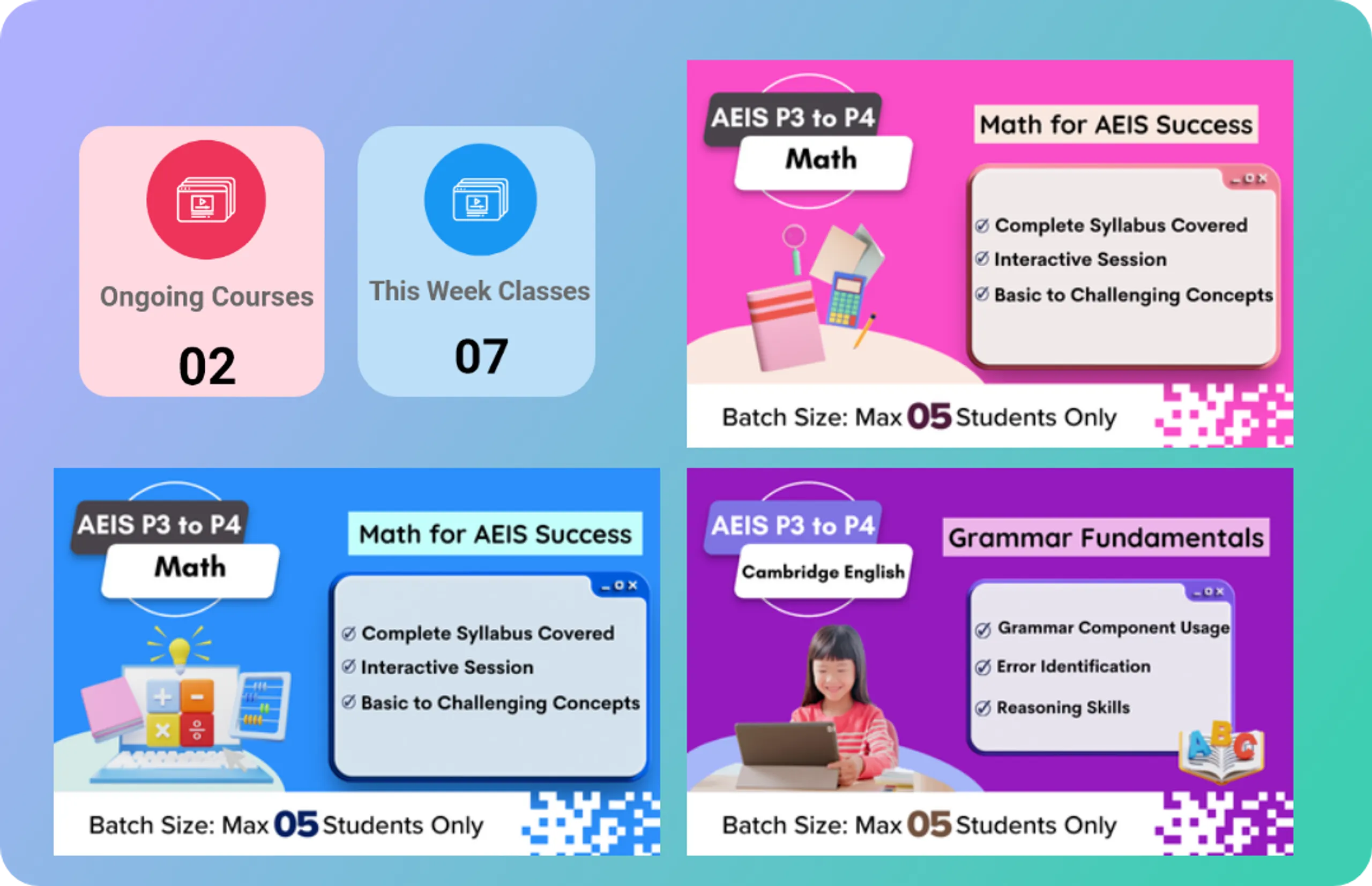 Interactive AEIS Live Classes